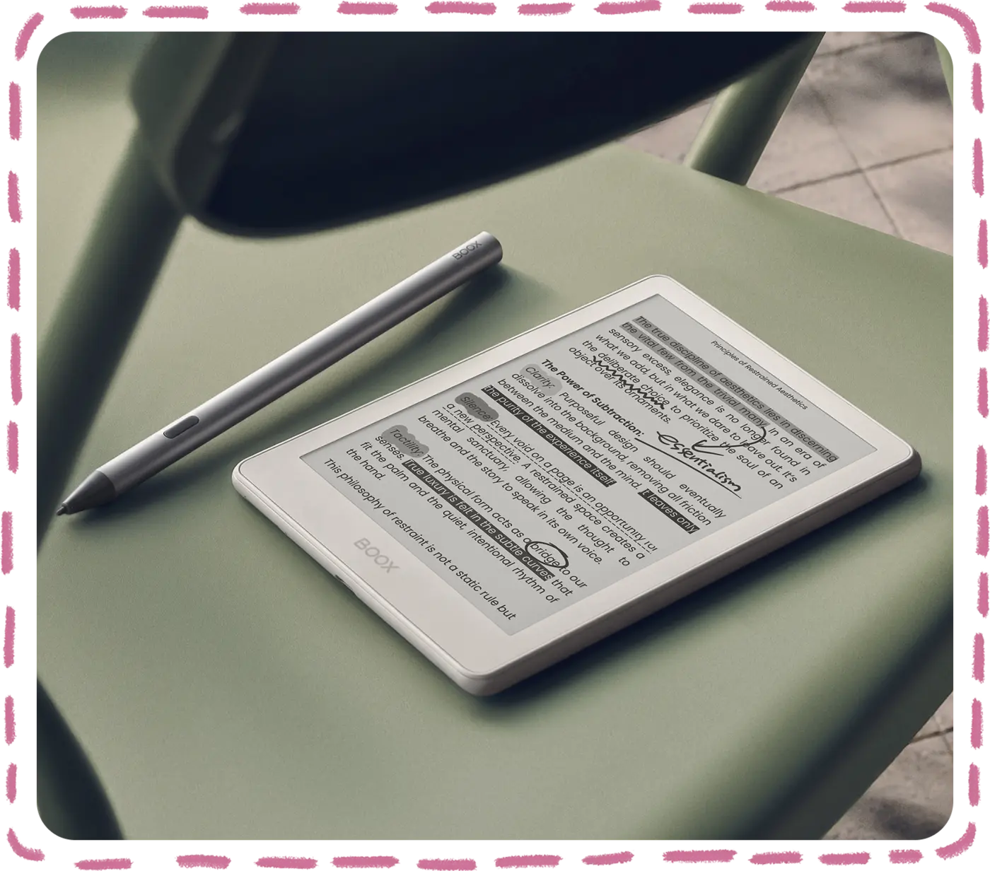 BOOX Go 6 Gen II with optional InkSense Plus stylus