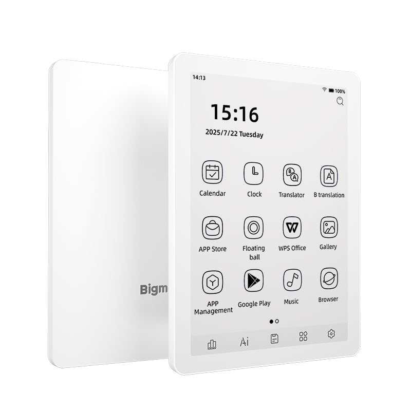 Bigme B6 212 PPI black and white 6 inch ebook reader official photo