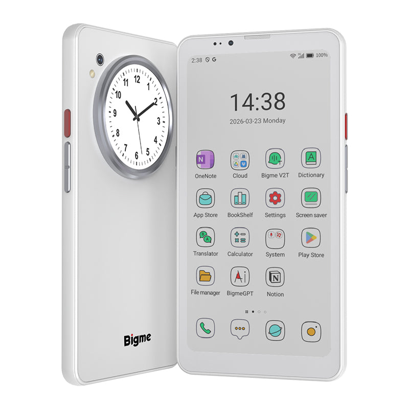 Original Bigme HiBreak Dual E Ink smartphone key display features