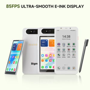 Bigme HiBreak Dual 3 85FPS detachable LCD 5G 6.13-inch E Ink front side and stylus